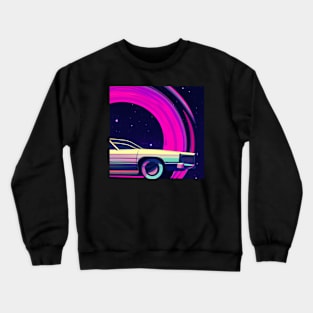 Retro Futuristic Car Crewneck Sweatshirt